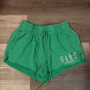 Wild Fable Green Oahu Honolulu Shorts